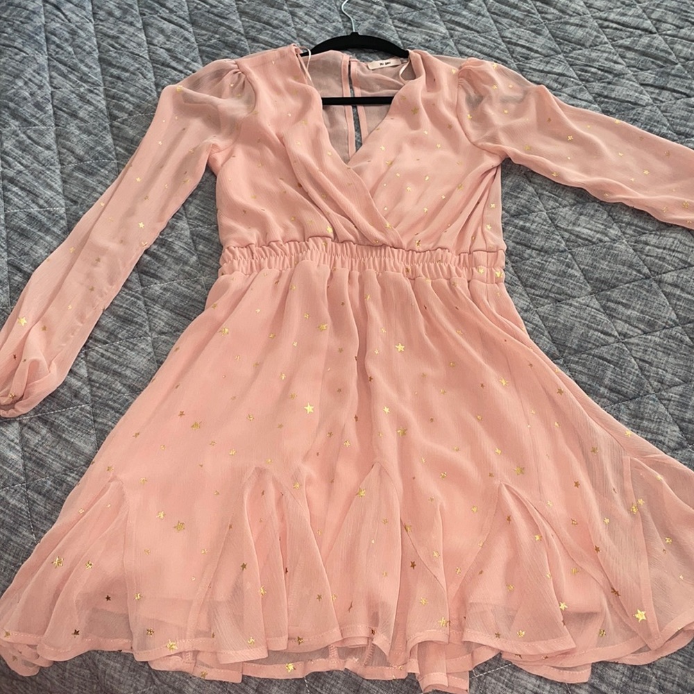 Pink longsleeve dress